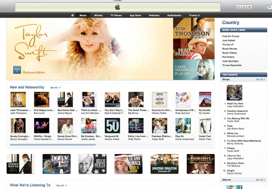 iTunes Country New and Noteworthy