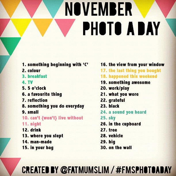 Going to Do A November Photo A Day